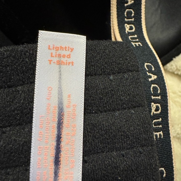 Cacique Lightly Lined Cotton TShirt Bra 46 D - Picture 5 of 6